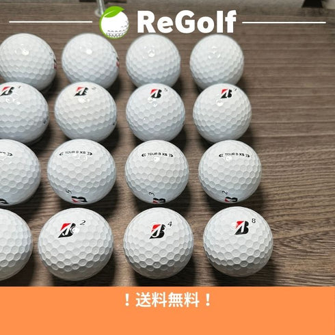 【中古】 ロストボール ブリヂストン ツアーB TOUR B XS ホワイト 2024年モデル 20球 Aランク ゴルフボール リゴルフ